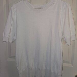 White Knit Top